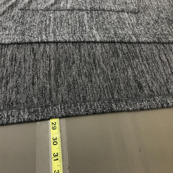 Demdaco Poncho Oversized Knit Sweater Grey Pockets Hooded Womens One Size Hi Low - Picture 2 of 8